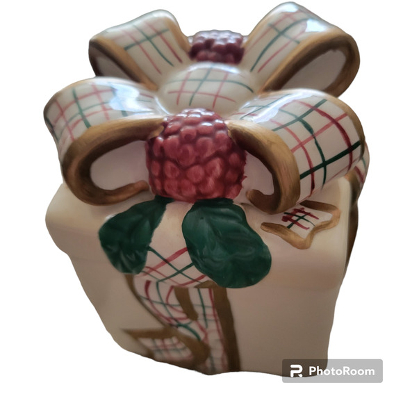 Vintage Made for Avon 2001 Christmas St Nicholas Creamer Gift Box Sugar Bowl - Picture 6 of 10